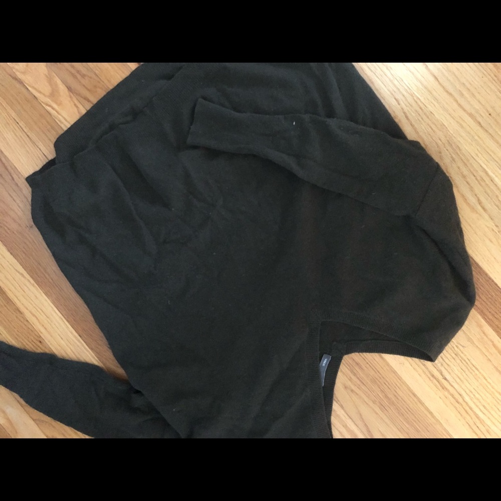 Vince green double v neck